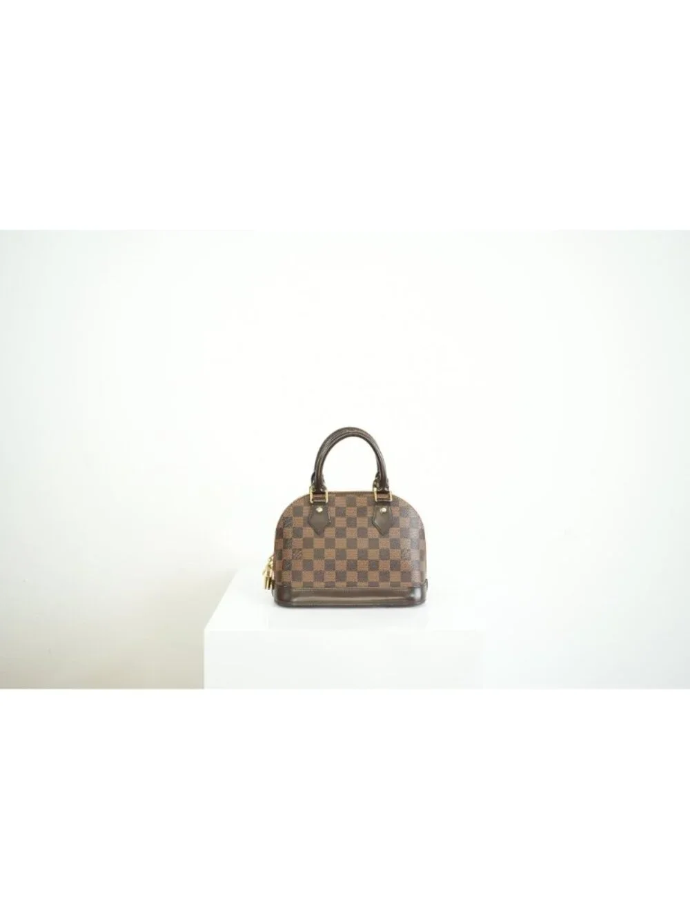 Louis Vuitton Damier Ebene Canvas Alma BB W/Strap